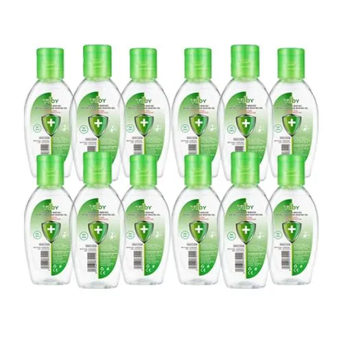 12-Pack: 50ml Antibacterial Hand Sanitizer