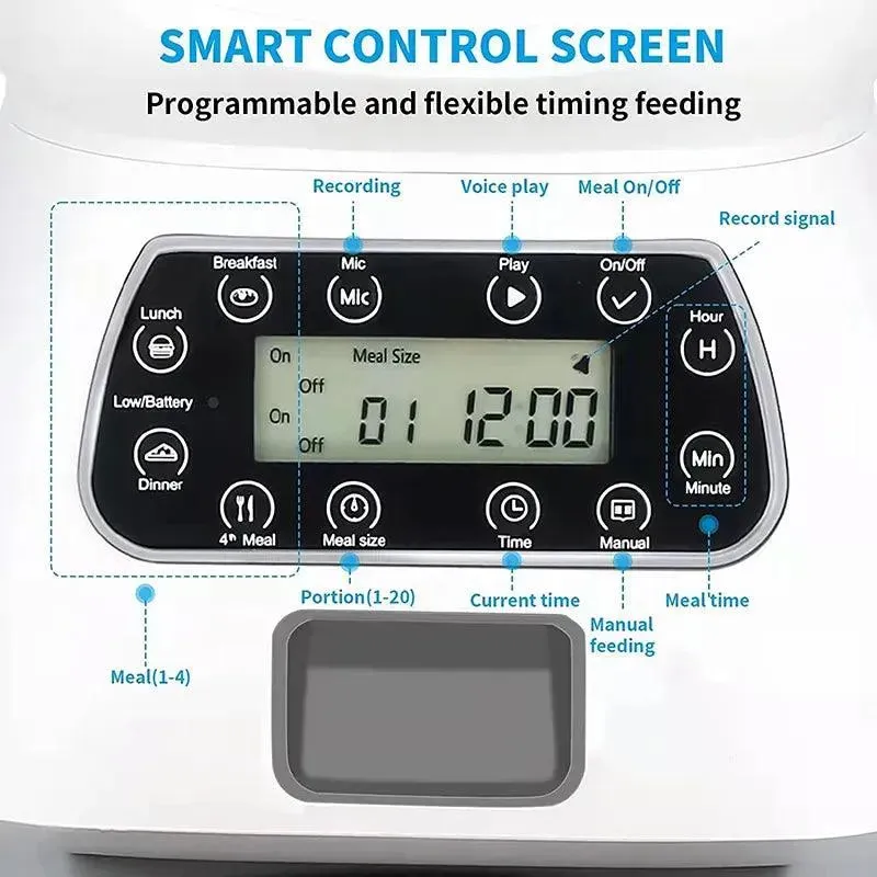 3.5L Smart Pet Feeder Automatic Dispenser
