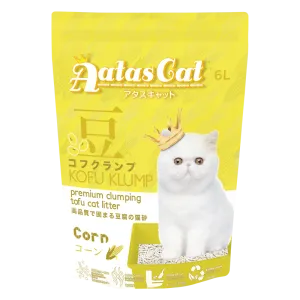 Aatas Cat Premium Clumping Tofu Cat Litter - Kofu Klump Corn 6L