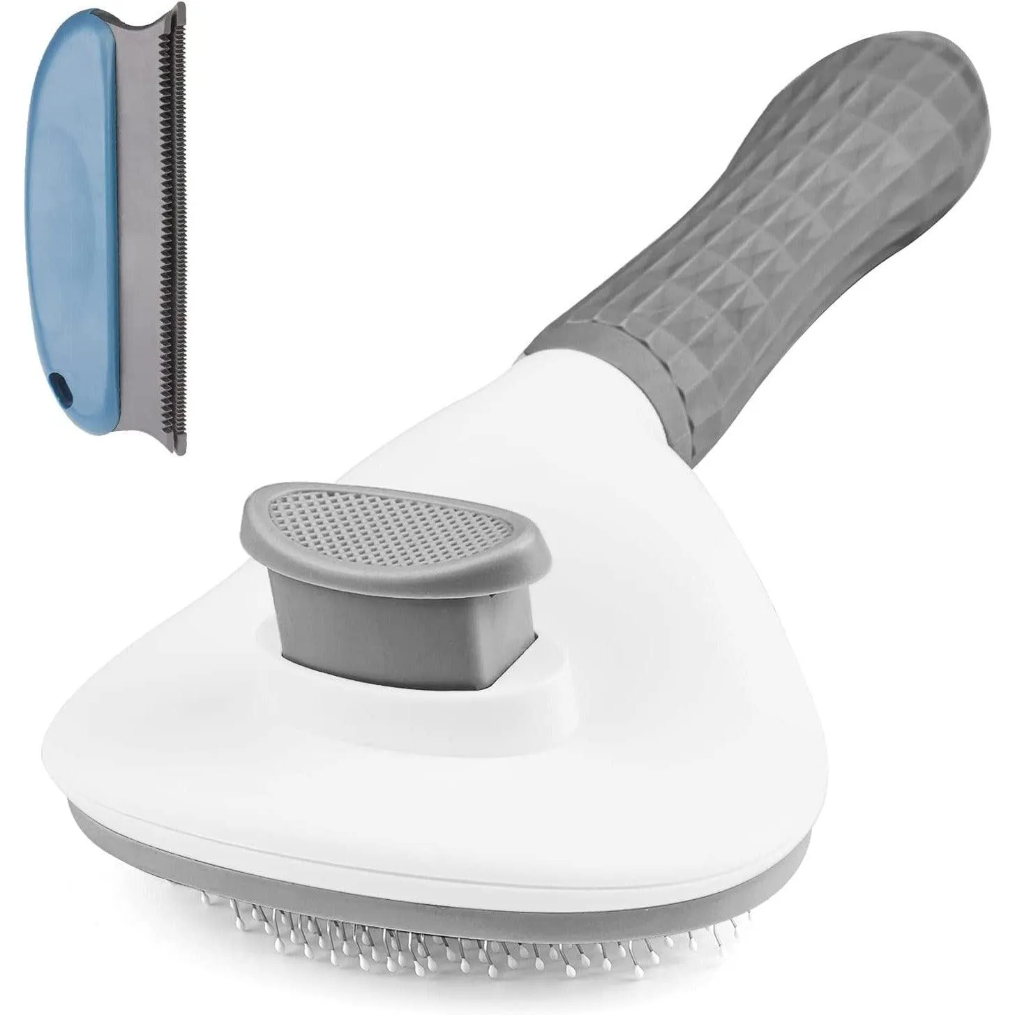 Aumuca Cat Brush and Dog Brush with Long or Short Hair Self Cleaning Slicker for Shedding and Grooming (Gray)