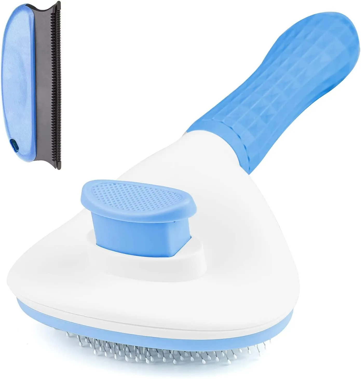 Aumuca Cat Brush and Dog Brush with Long or Short Hair Self Cleaning Slicker for Shedding and Grooming (Gray)