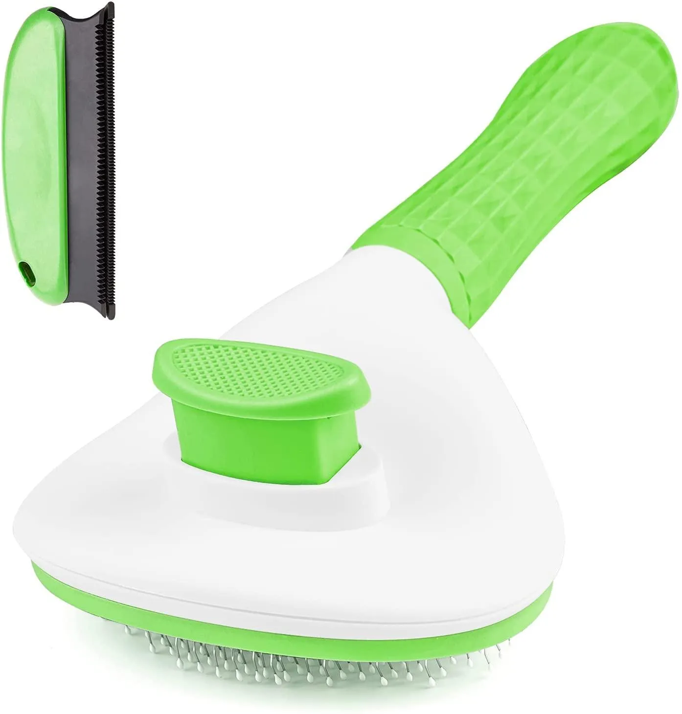 Aumuca Cat Brush and Dog Brush with Long or Short Hair Self Cleaning Slicker for Shedding and Grooming (Gray)
