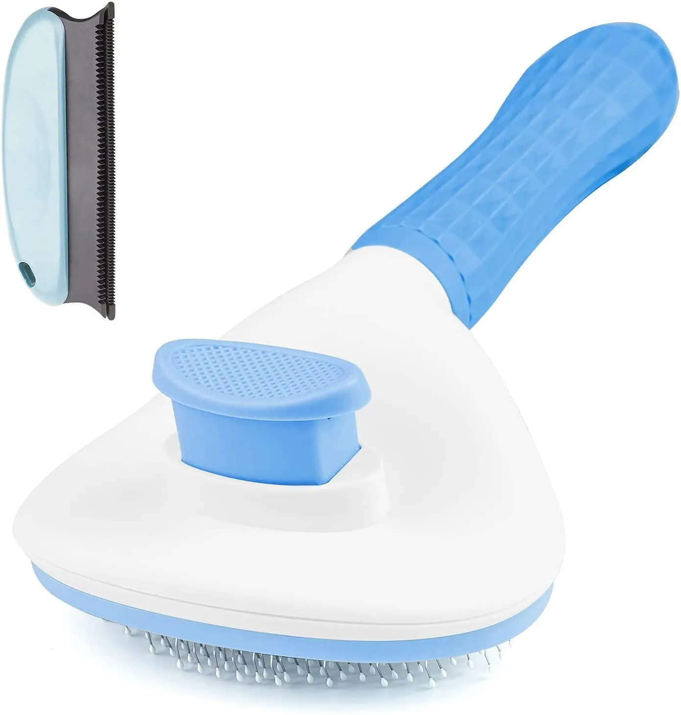 Aumuca Cat Brush and Dog Brush with Long or Short Hair Self Cleaning Slicker for Shedding and Grooming (Gray)