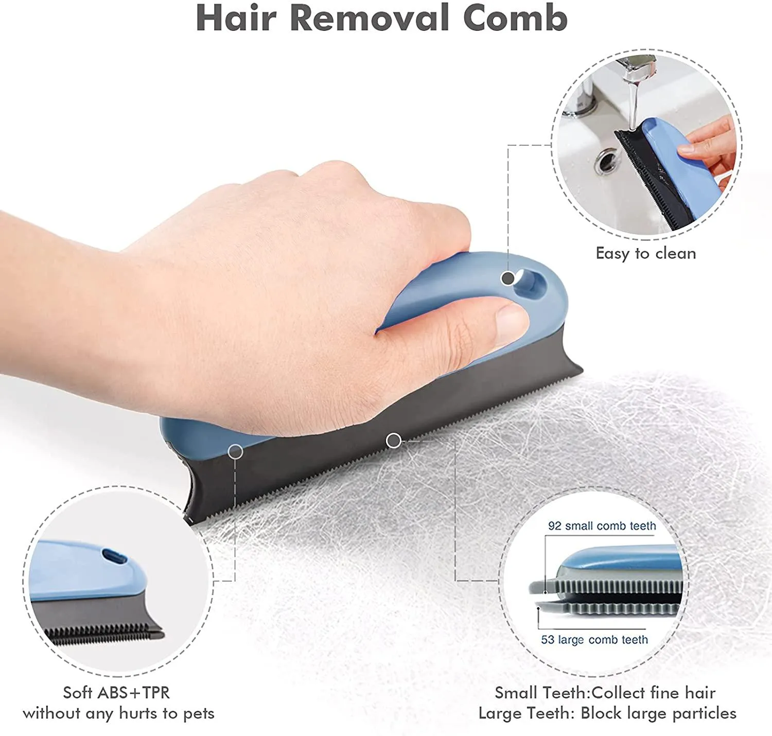 Aumuca Cat Brush and Dog Brush with Long or Short Hair Self Cleaning Slicker for Shedding and Grooming (Gray)