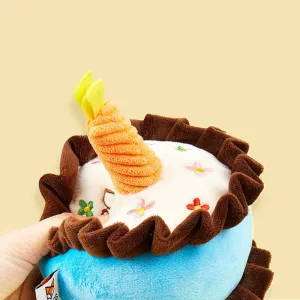 Bite-Resistant Teething Vocal Catnip Birthday Cake Toy