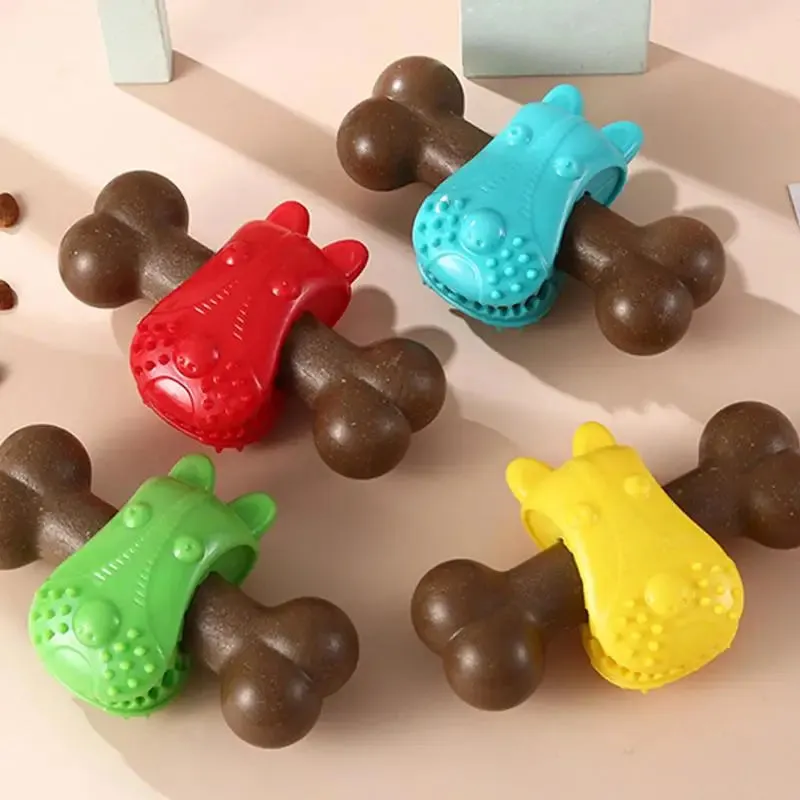 Bone Shaped Dog Toy | Bite-Resistant with Convex Points | Slow Feeder Dog Enrichment Toy for Aggressive Chewers | Alo Trendy