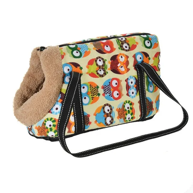 Classic Carrier Small Pets Cozy Soft Backpack Outdoor Travel Sling Bag