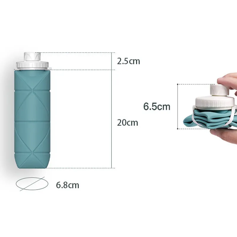 Collapsible Silicone Water Bottle