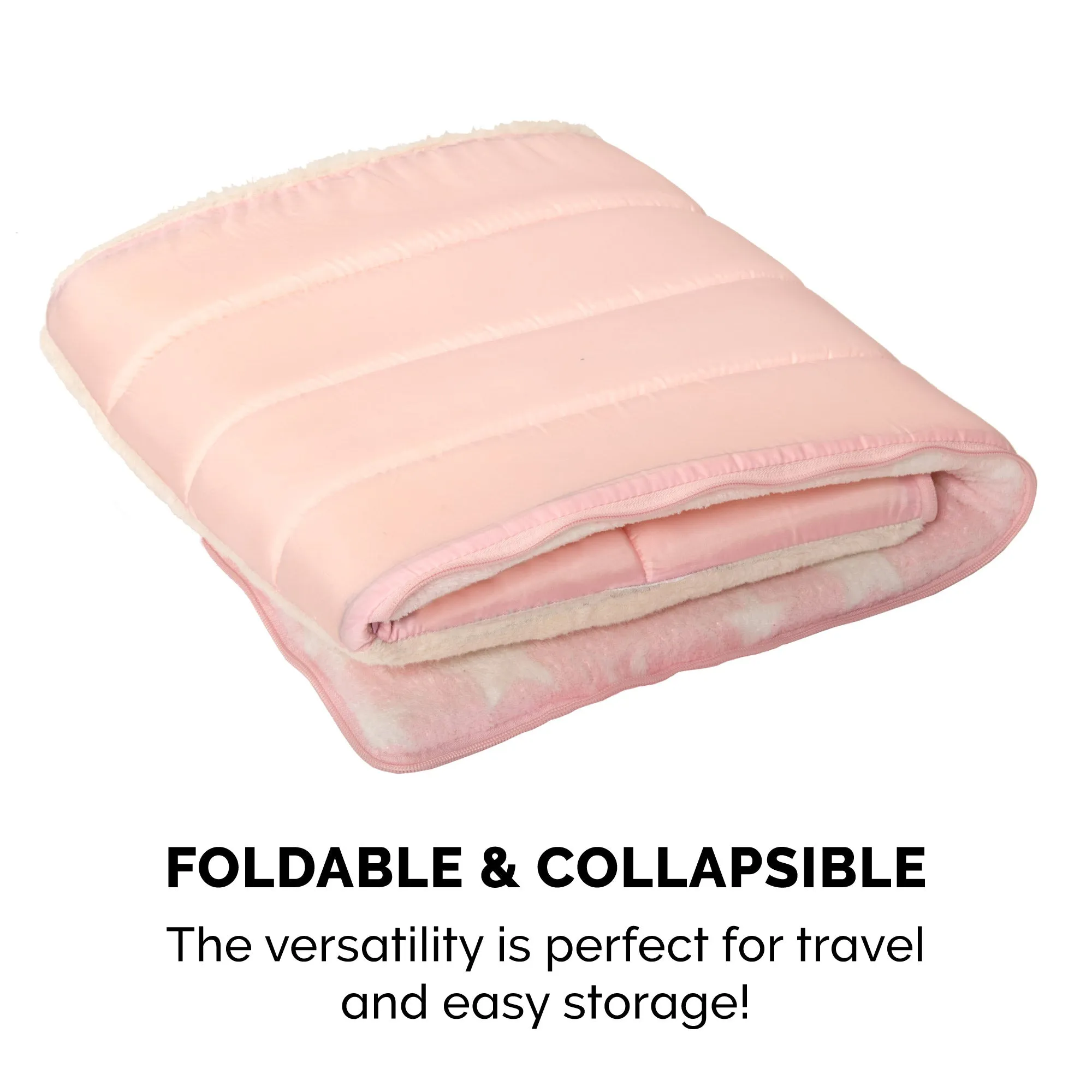 Cozy Cave Pet Bed - Fleece & Faux Fur