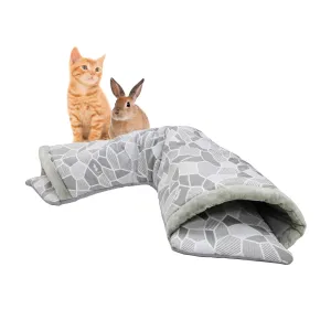 Critter Tunnel Sleep and Play: Comfortable Soft Material, Fun Play Environment, Two Lookout Openings, Keeps Pets Busy, Sense of Security, Durable Scratch-Resistant Fabric, for Small Animals
