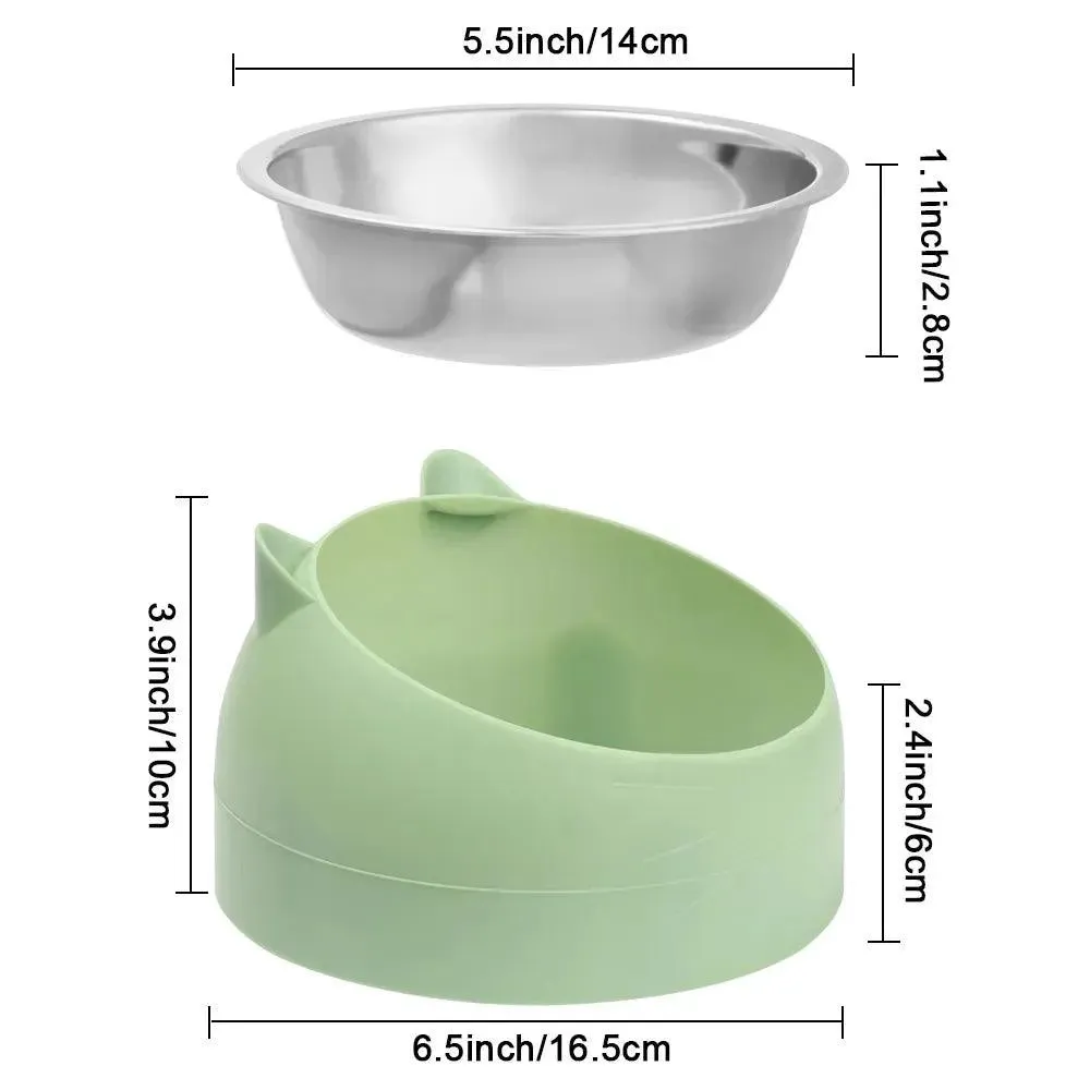 Cute Spine Protection Pet Bowl