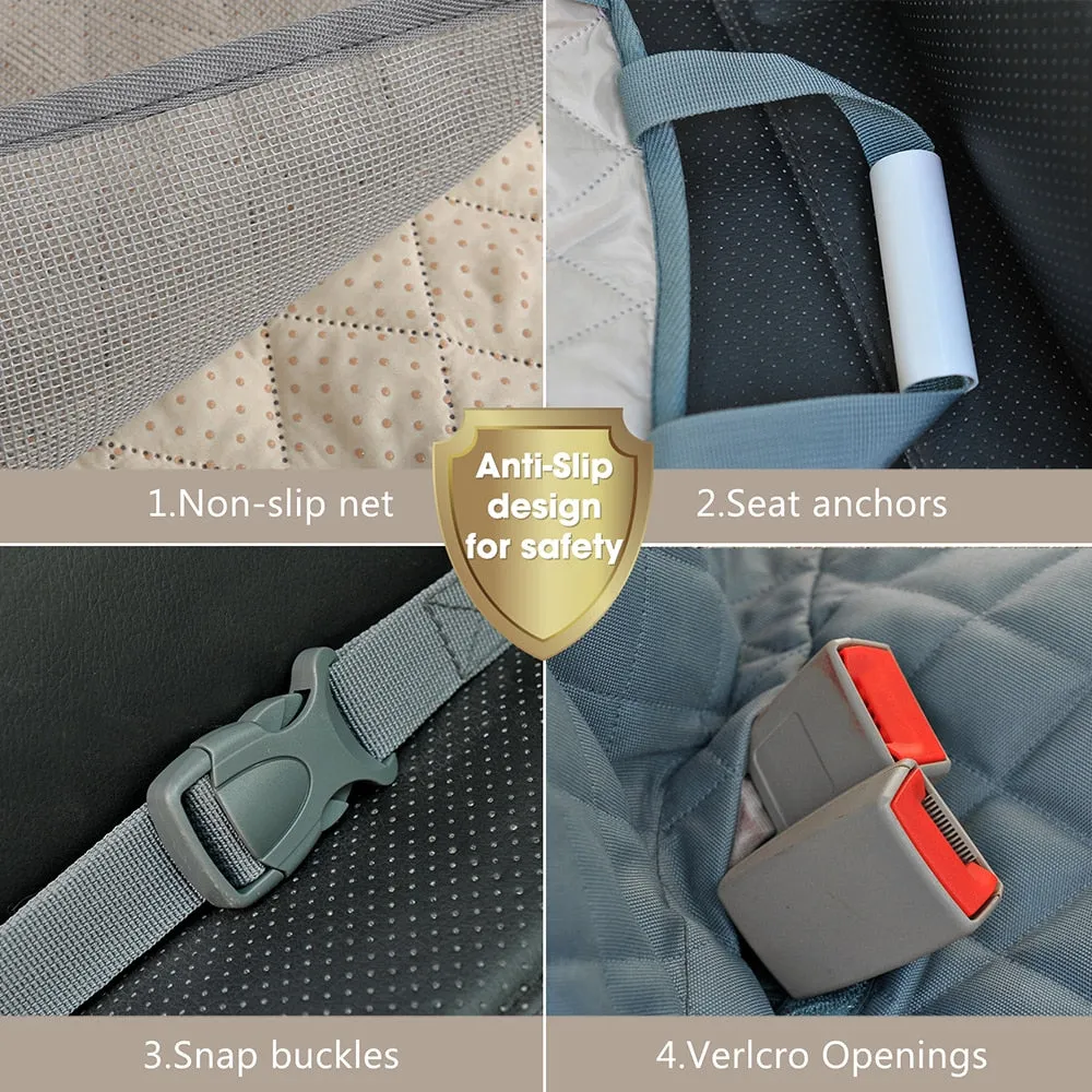 Dog Car Seat Cover View Mesh Waterproof Mat Hammock Cushion Protector With Zipper And Pockets