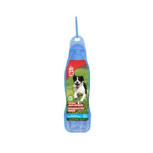 Dogit Portable Water Dispenser - Blue Tray with 500 mL (16.9 oz) Pet Bottle