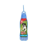 Dogit Portable Water Dispenser - Blue Tray with 500 mL (16.9 oz) Pet Bottle