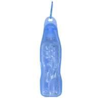 Dogit Portable Water Dispenser - Blue Tray with 500 mL (16.9 oz) Pet Bottle
