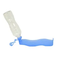 Dogit Portable Water Dispenser - Blue Tray with 500 mL (16.9 oz) Pet Bottle