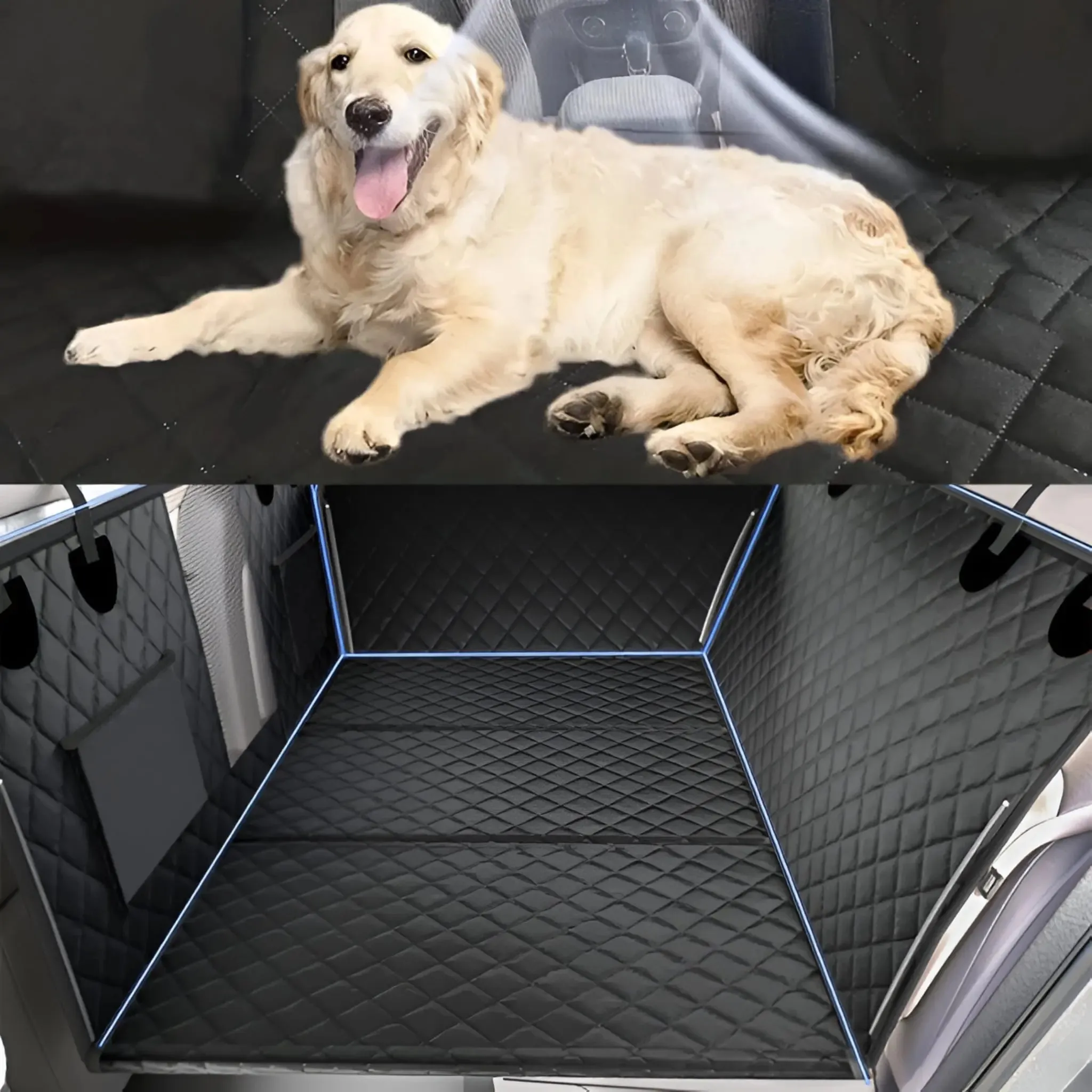 Dogly™ Large Hard Bottom Waterproof Dog Car Seat Cover