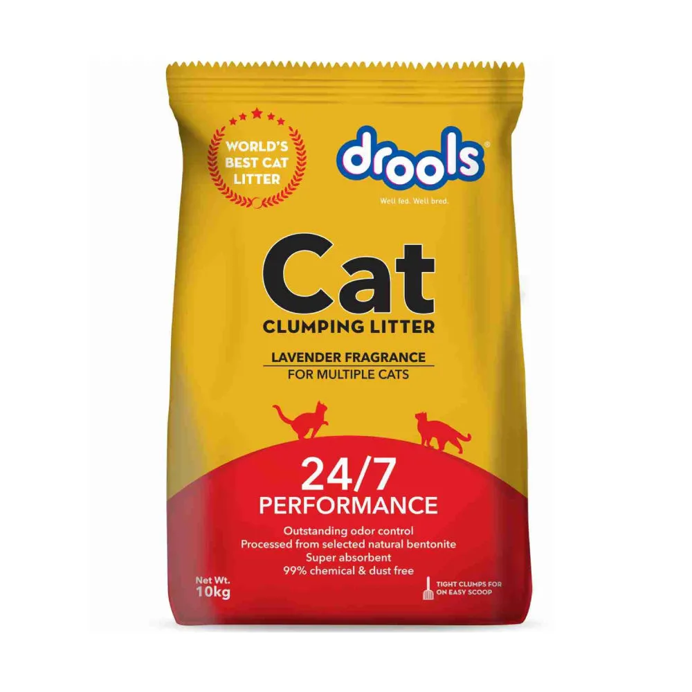 Drools Clumping Lavender Fragrance Cat Litter (For Multiple Cats)