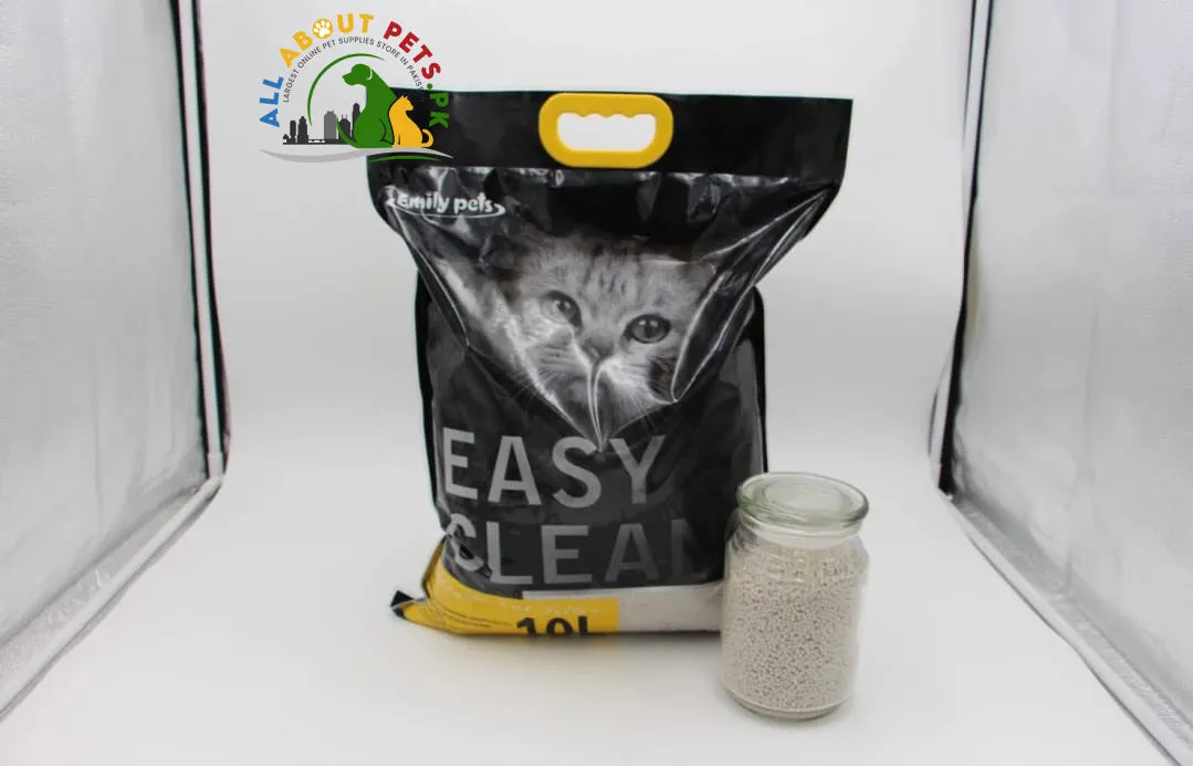 Emly pet litter - Super Absorbent, Easy to Scoop, Long Lasting | 10 Ltr Apple-Flavored Cat Litter