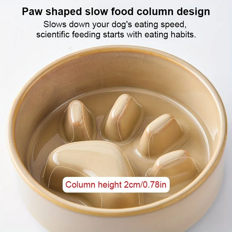 Enhanced Slow Feeder Bowl with Nonslip Base for Pets