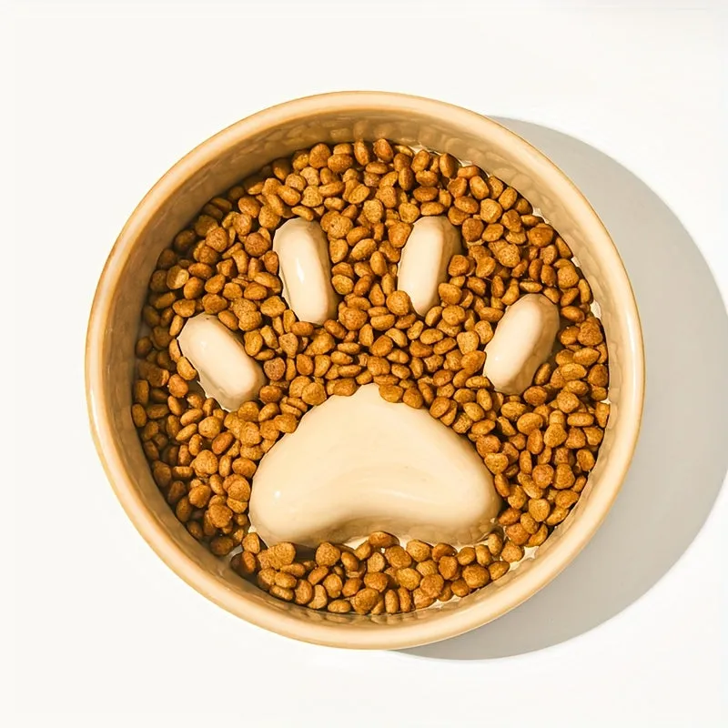 Enhanced Slow Feeder Bowl with Nonslip Base for Pets