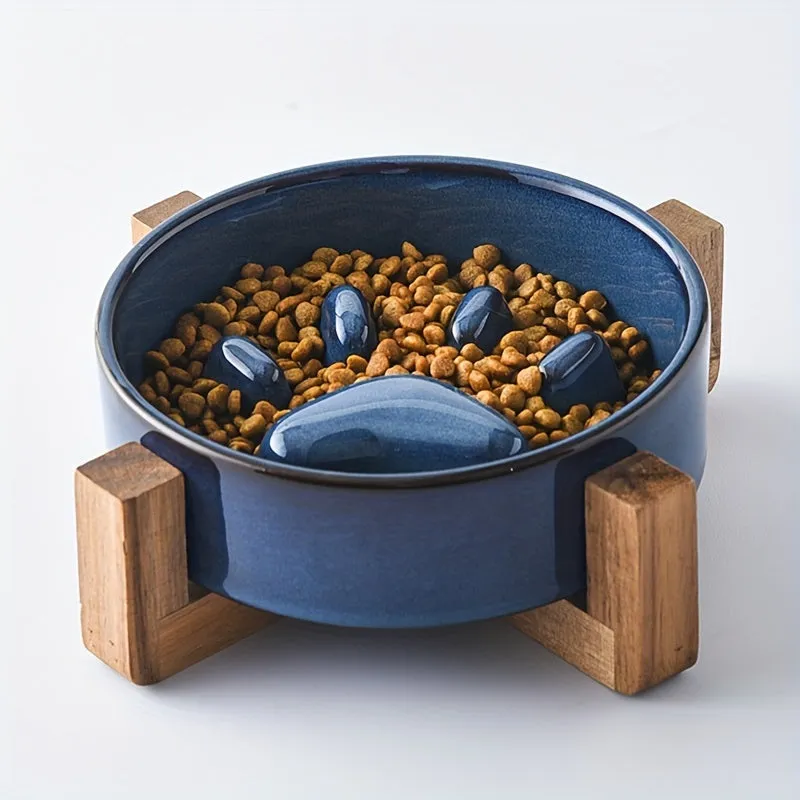 Enhanced Slow Feeder Bowl with Nonslip Base for Pets