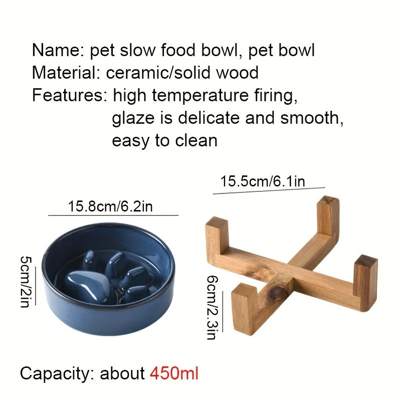 Enhanced Slow Feeder Bowl with Nonslip Base for Pets