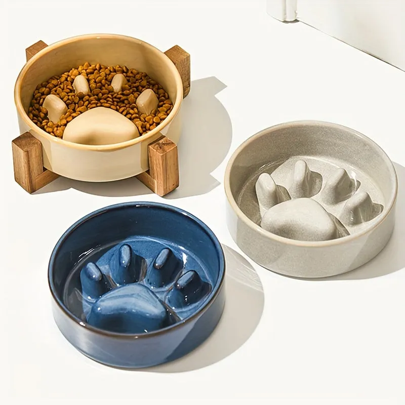 Enhanced Slow Feeder Bowl with Nonslip Base for Pets