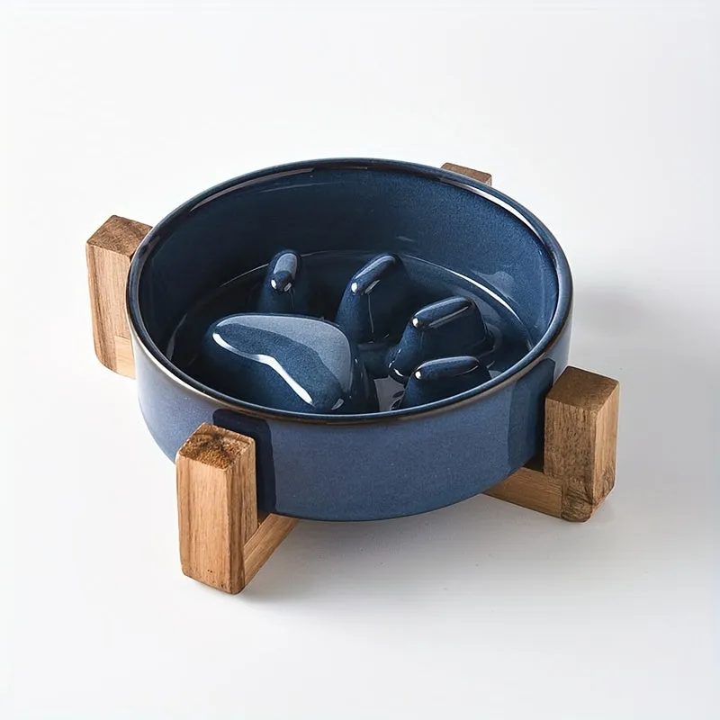 Enhanced Slow Feeder Bowl with Nonslip Base for Pets