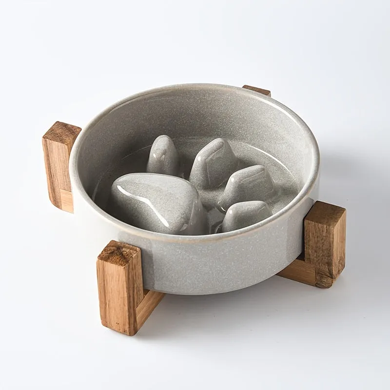 Enhanced Slow Feeder Bowl with Nonslip Base for Pets
