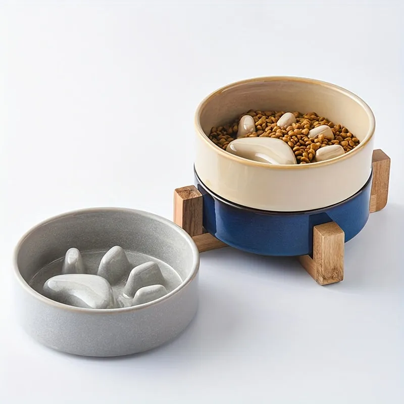 Enhanced Slow Feeder Bowl with Nonslip Base for Pets