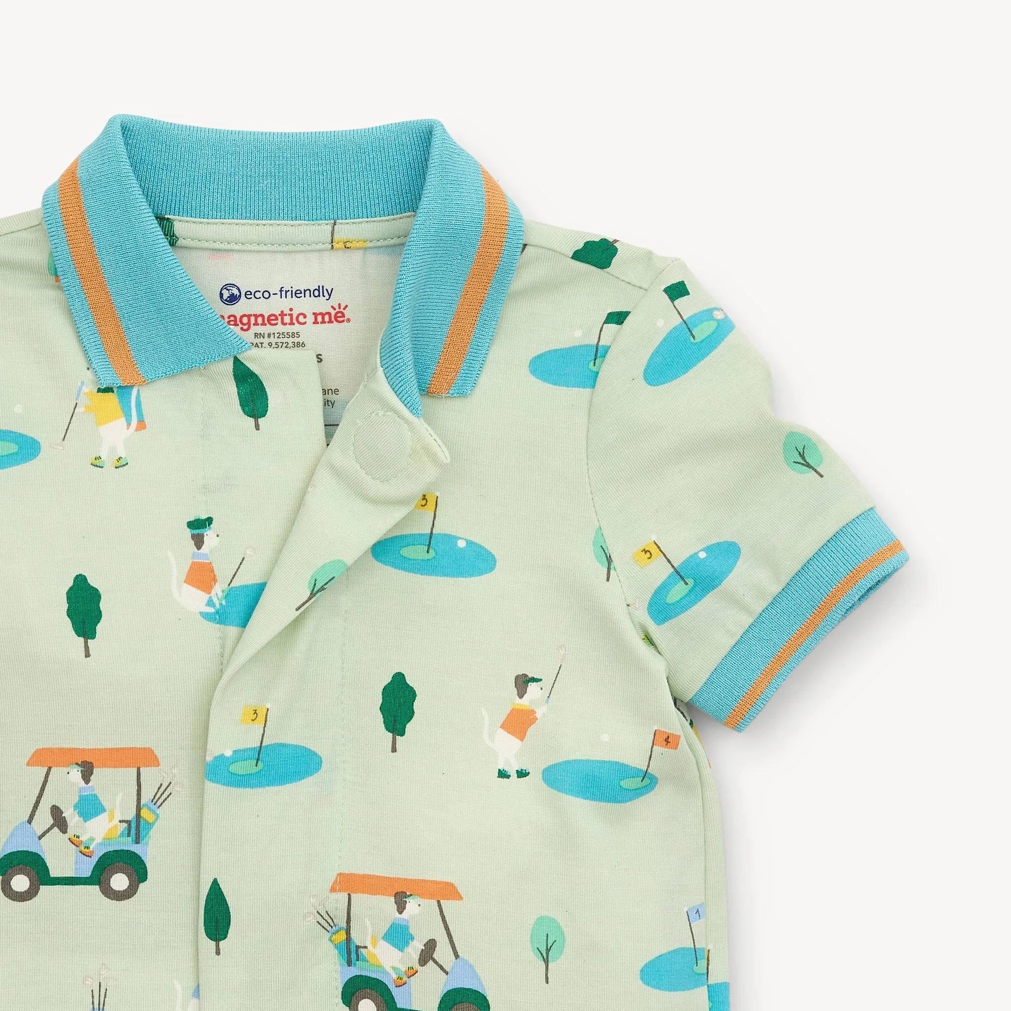 Fairway fetch modal magnetic polo romper