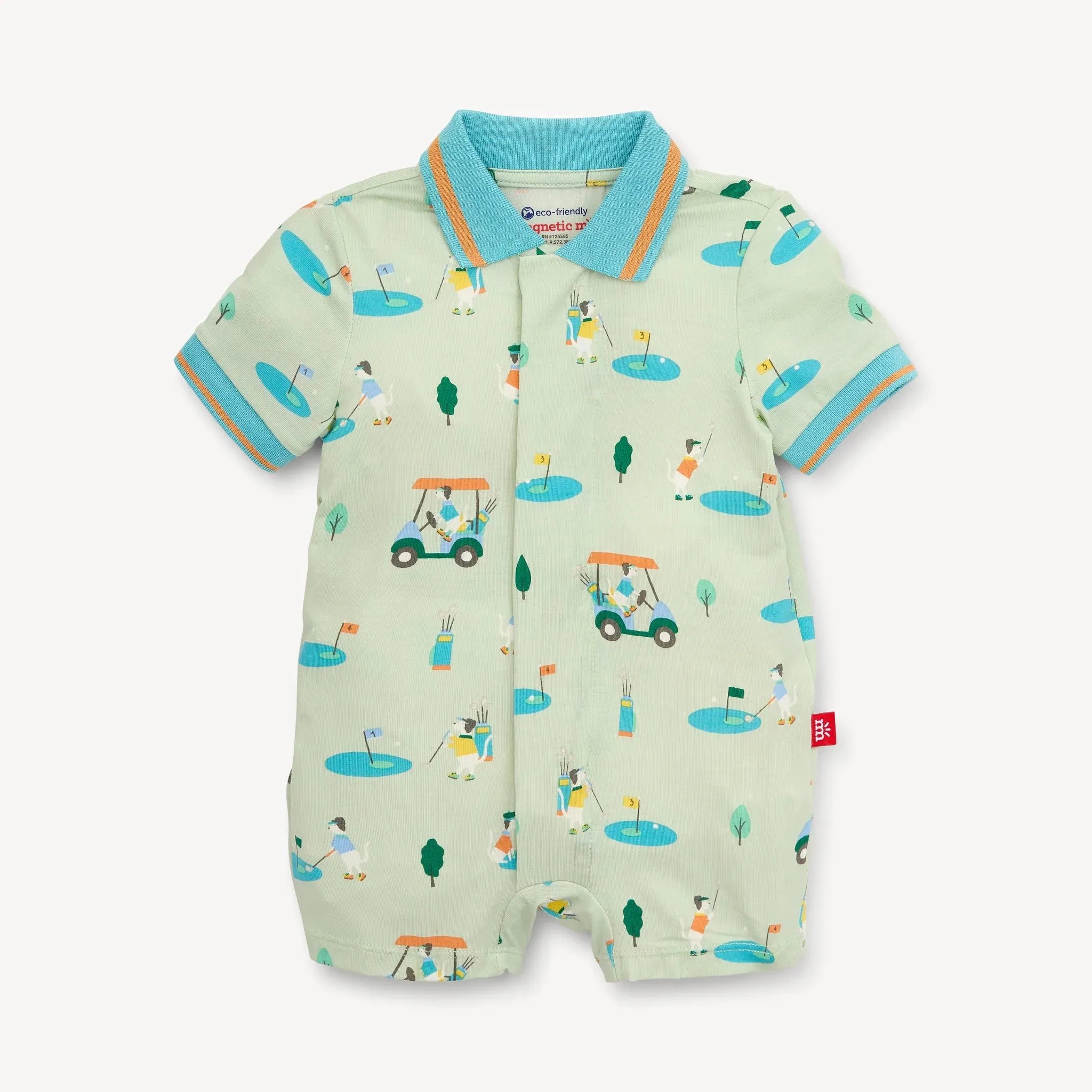 Fairway fetch modal magnetic polo romper