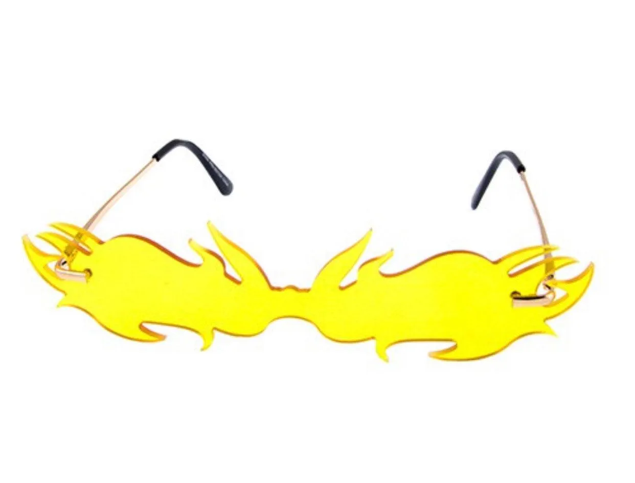 Fire Flaming Cat Eye Sunglasses