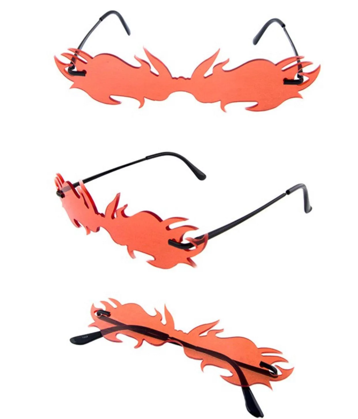Fire Flaming Cat Eye Sunglasses