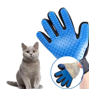 Gentle Grooming Glove for Cats and Dogs