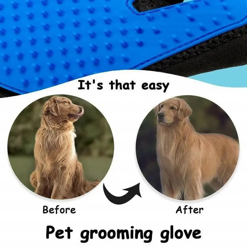 Gentle Grooming Glove for Cats and Dogs