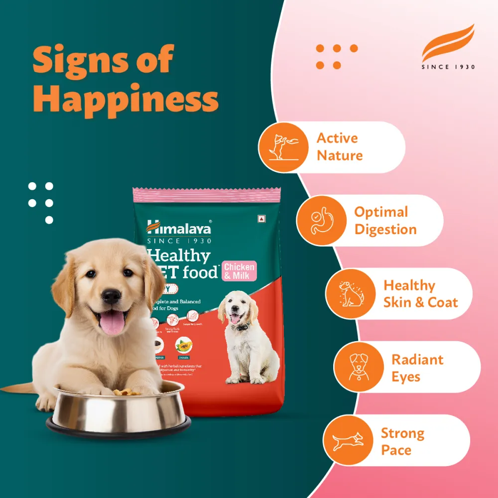 Himalaya Chicken & Milk Healthy Dry Food and Chicken Healthy Treats Puppy Combo