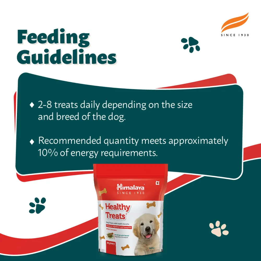 Himalaya Chicken & Milk Healthy Dry Food and Chicken Healthy Treats Puppy Combo