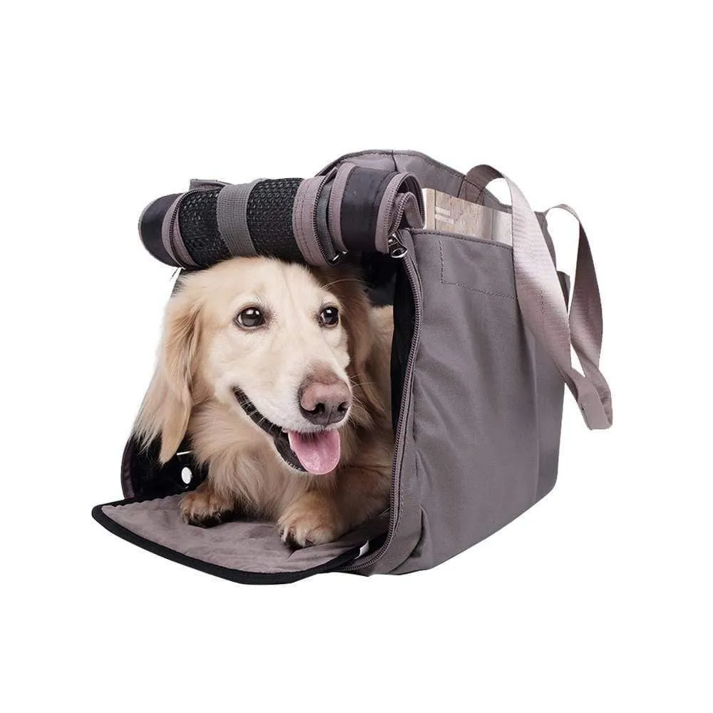 Ibiyaya® Canvas Pet Tote Bag | Grey