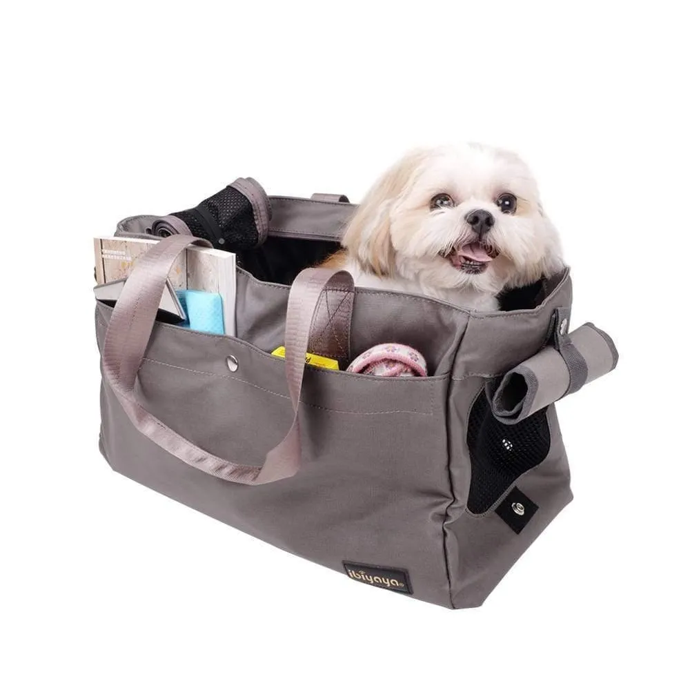 Ibiyaya® Canvas Pet Tote Bag | Grey