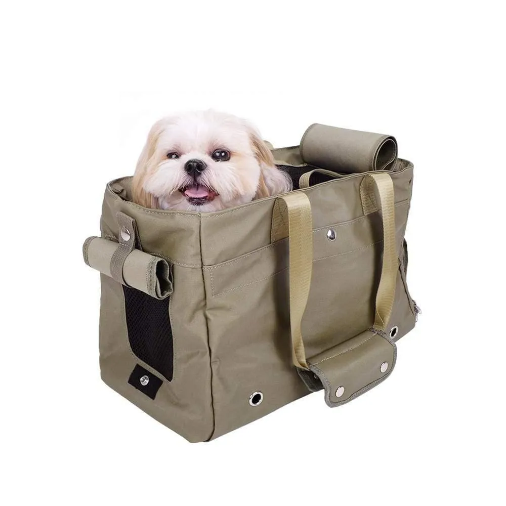 Ibiyaya® Canvas Pet Tote Bag | Light Green