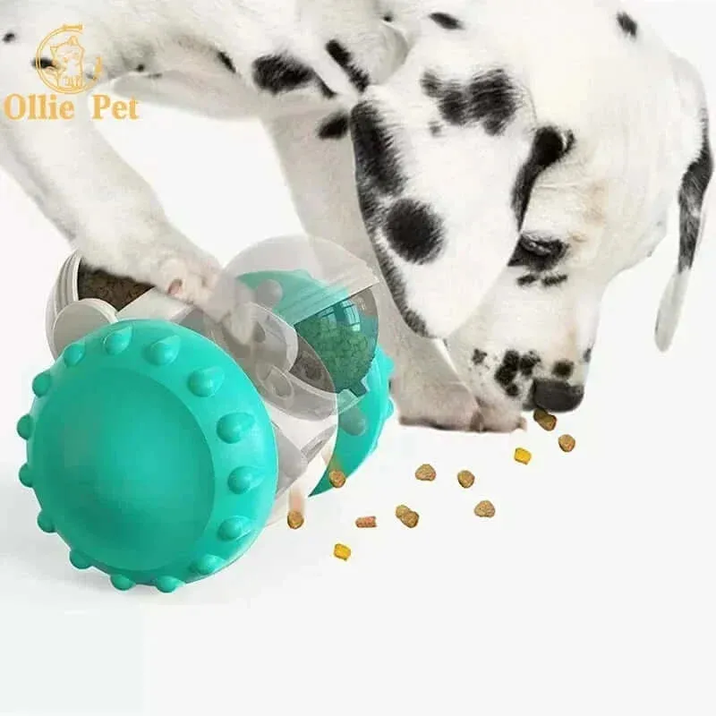 Interactive Tumbler Robot Treat Dispenser: Slow Feeder for Dogs & Cats