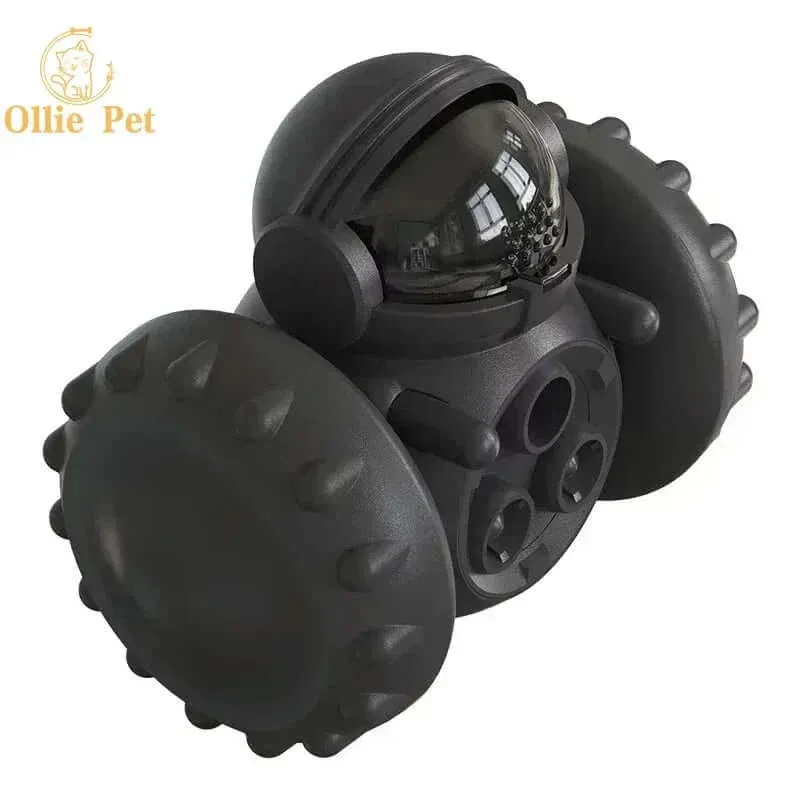 Interactive Tumbler Robot Treat Dispenser: Slow Feeder for Dogs & Cats