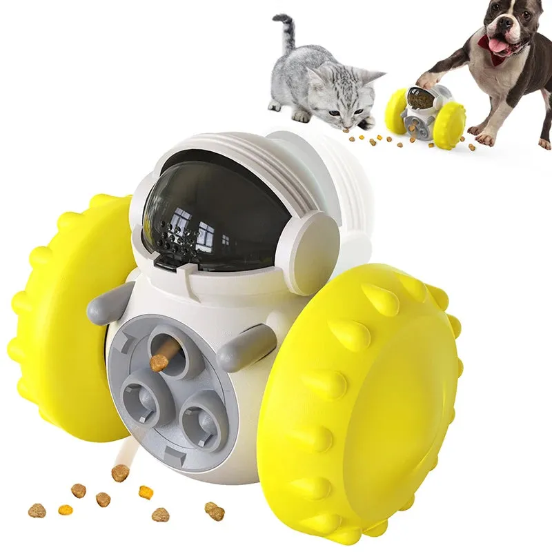 Interactive Tumbler Toy for Dogs and Cats - Slow Feeder and IQ Enhancer