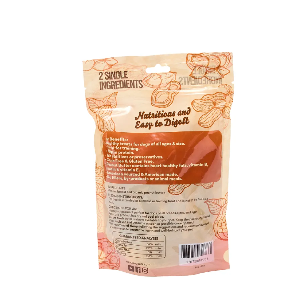 Kanu Pet Peanut Butter & Chicken Breast Dog Treat