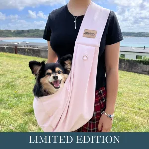 Limited Edition Blush Pink Tweed Dog Sling