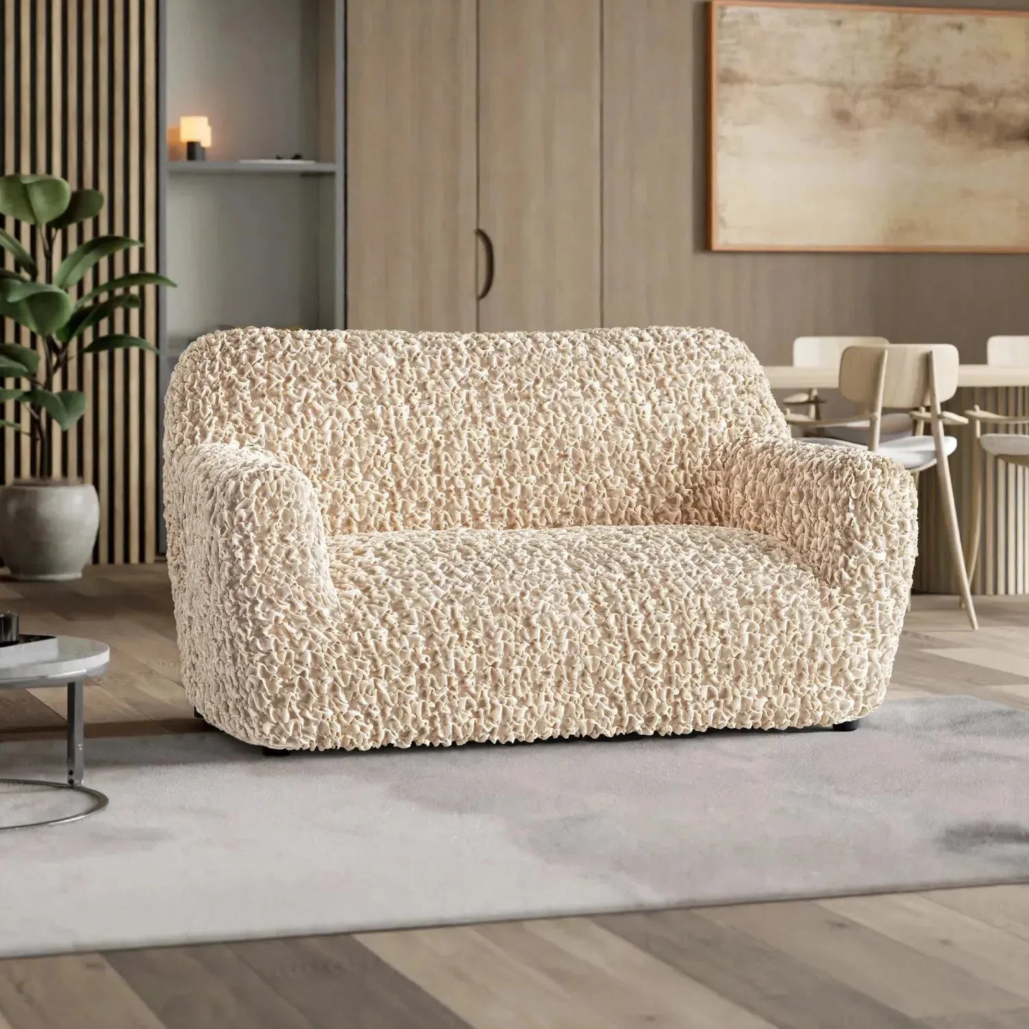 Loveseat 2 Seater Slipcover, Fuco Velvet Collection