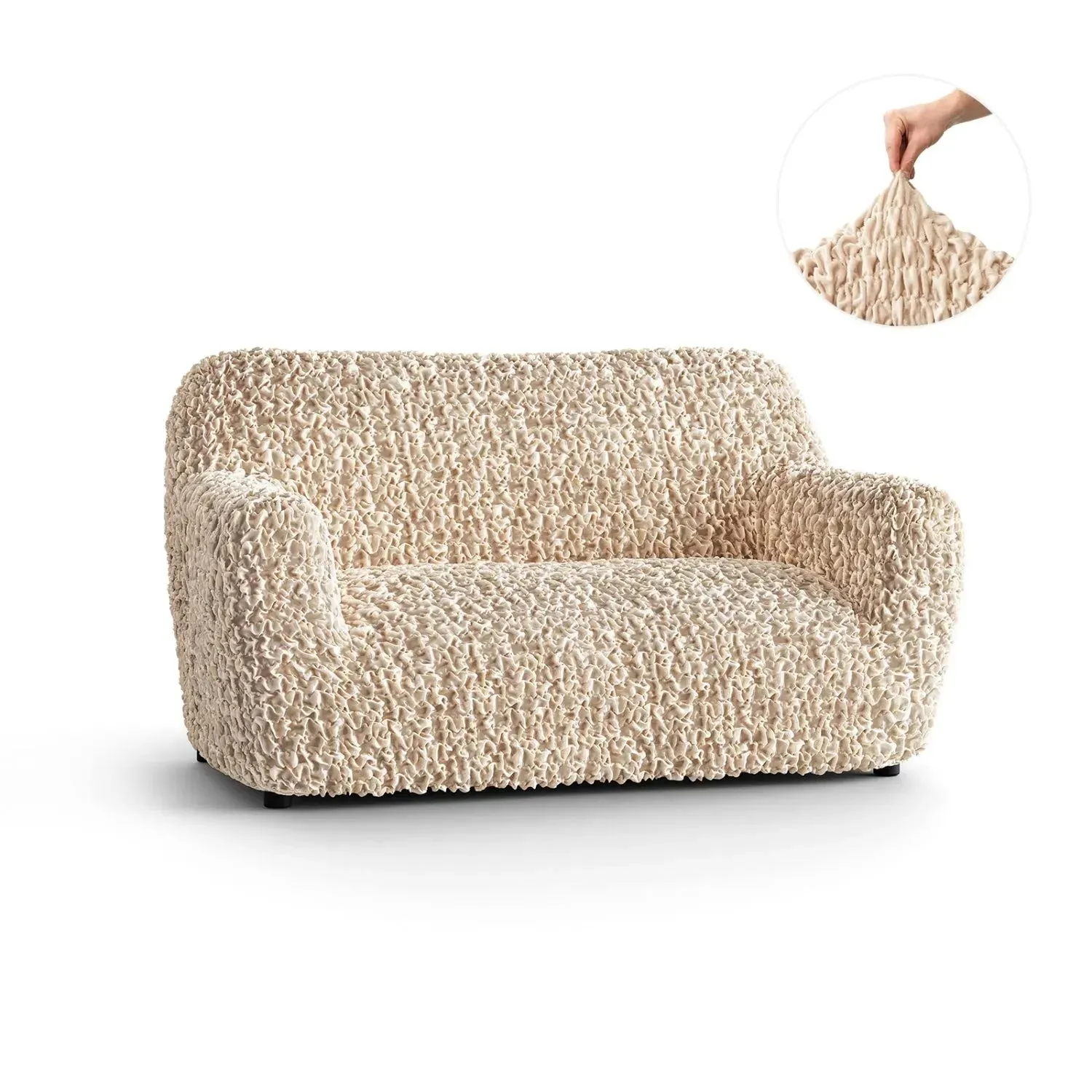 Loveseat 2 Seater Slipcover, Fuco Velvet Collection