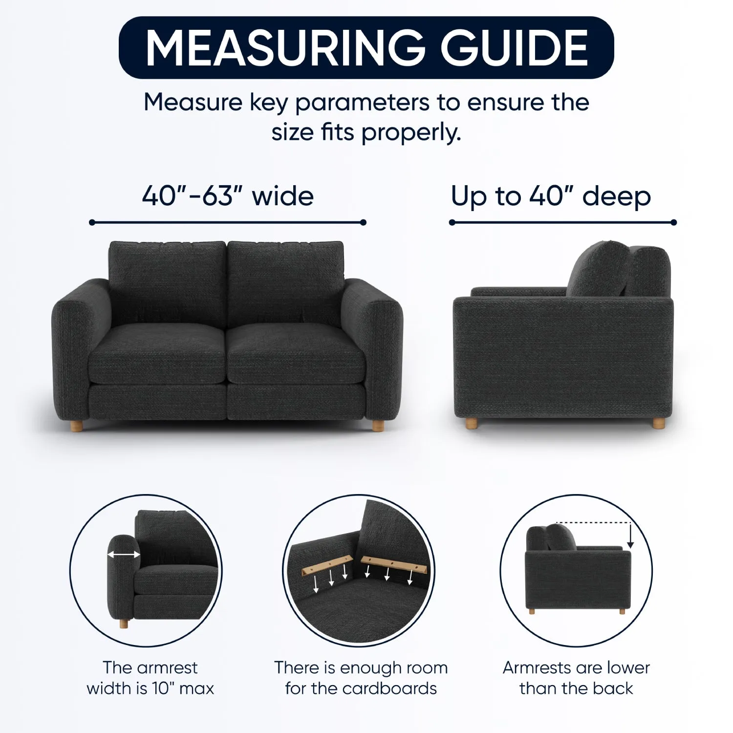 Loveseat 2 Seater Slipcover, Fuco Velvet Collection